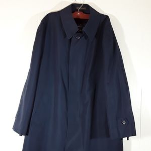 Vtg. Harbor Master Navy blue trench coat size 44R